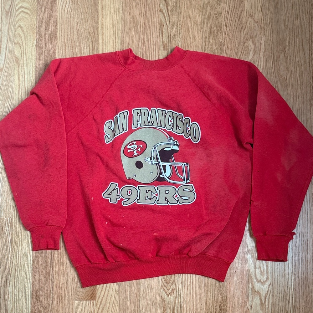 Vtg 80s San Francisco 49ers Crewneck Sweatshirt Made in USA